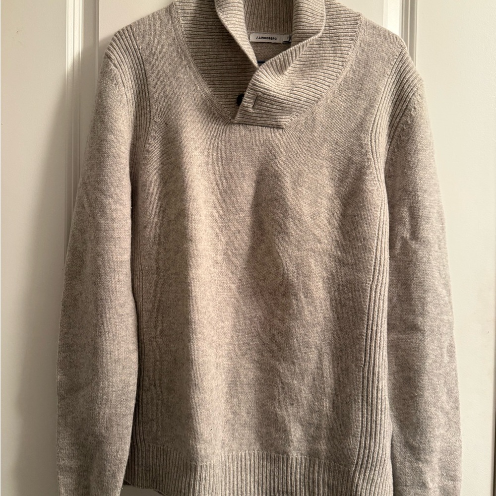 J.Lindeberg Light Gray Turtleneck Sweater